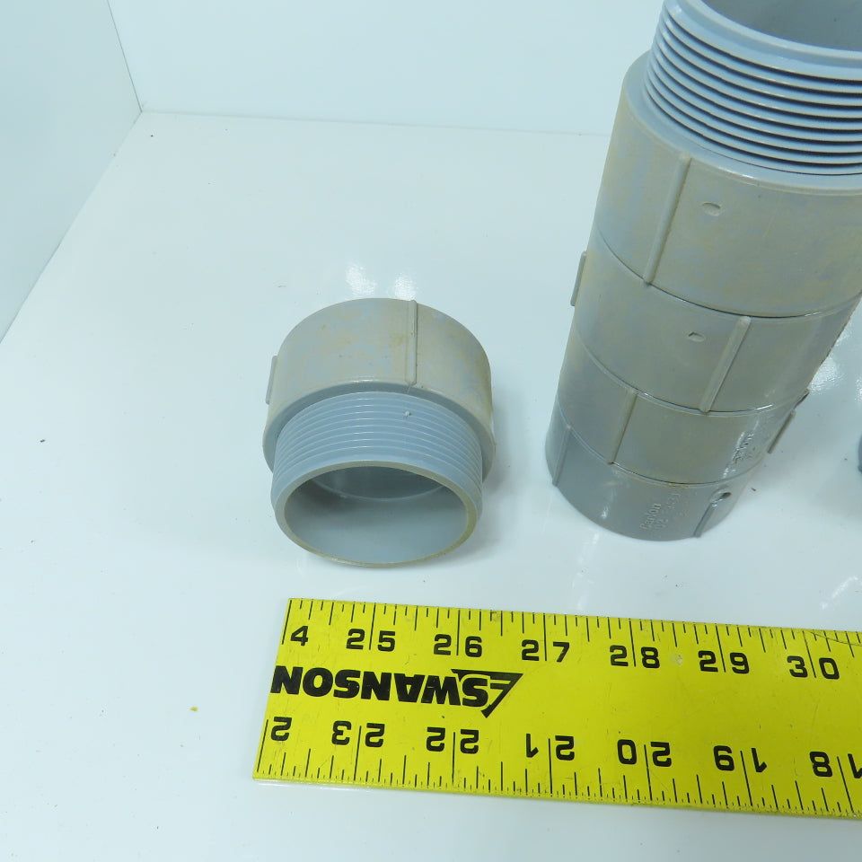 Carlon E943J 2" PVC Threaded Male x Slip Terminal Adapter Lot Of 25