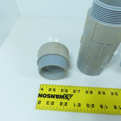 Carlon E943J 2" PVC Threaded Male x Slip Terminal Adapter Lot Of 25