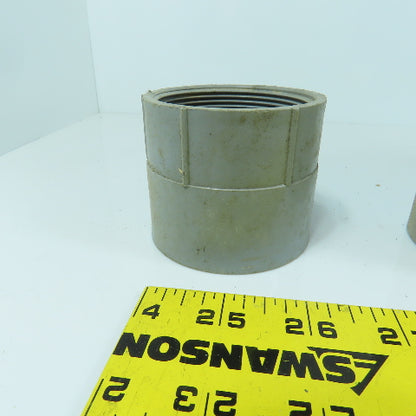 Carlon E942J 2" PVC Threaded Female x Slip Conduit Adapter Coupling Lot Of 21