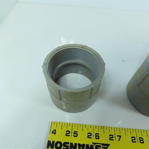 Carlon E942J 2" PVC Threaded Female x Slip Conduit Adapter Coupling Lot Of 21