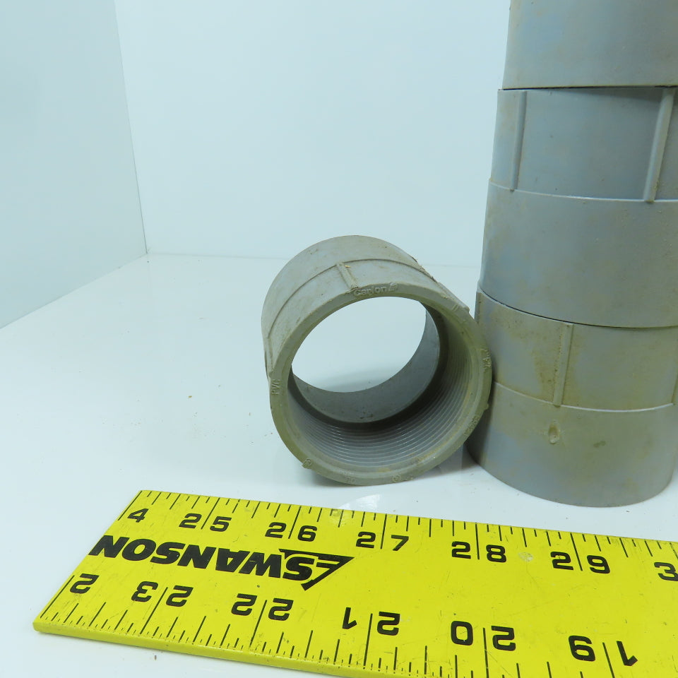 Carlon E942J 2" PVC Threaded Female x Slip Conduit Adapter Coupling Lot Of 21