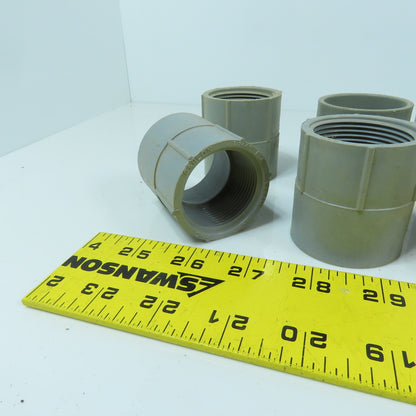 Carlon E942G 1-1/4" PVC Threaded Female xSlip Conduit Adapter Coupling Lot Of 23