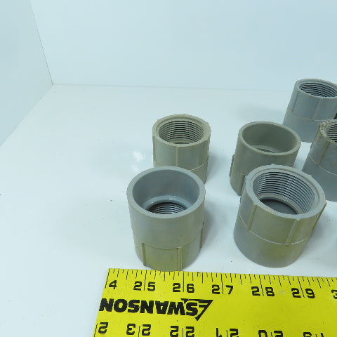 Carlon E942G 1-1/4" PVC Threaded Female xSlip Conduit Adapter Coupling Lot Of 23
