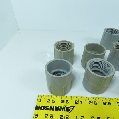 Carlon E942G 1-1/4" PVC Threaded Female xSlip Conduit Adapter Coupling Lot Of 23