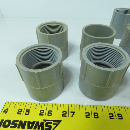 Carlon E942G 1-1/4" PVC Threaded Female xSlip Conduit Adapter Coupling Lot Of 23