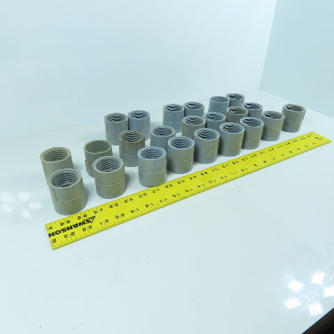 Carlon E942G 1-1/4" PVC Threaded Female xSlip Conduit Adapter Coupling Lot Of 23