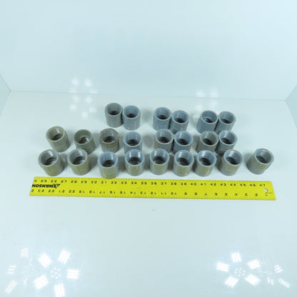 Carlon E942G 1-1/4" PVC Threaded Female xSlip Conduit Adapter Coupling Lot Of 23