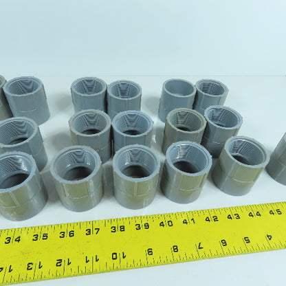 Carlon E942G 1-1/4" PVC Threaded Female xSlip Conduit Adapter Coupling Lot Of 23