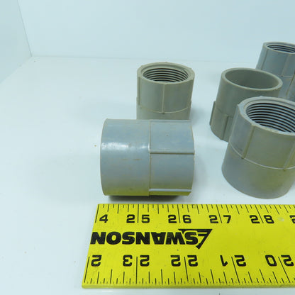 Carlon E942G 1-1/4" PVC Threaded Female xSlip Conduit Adapter Coupling Lot Of 23