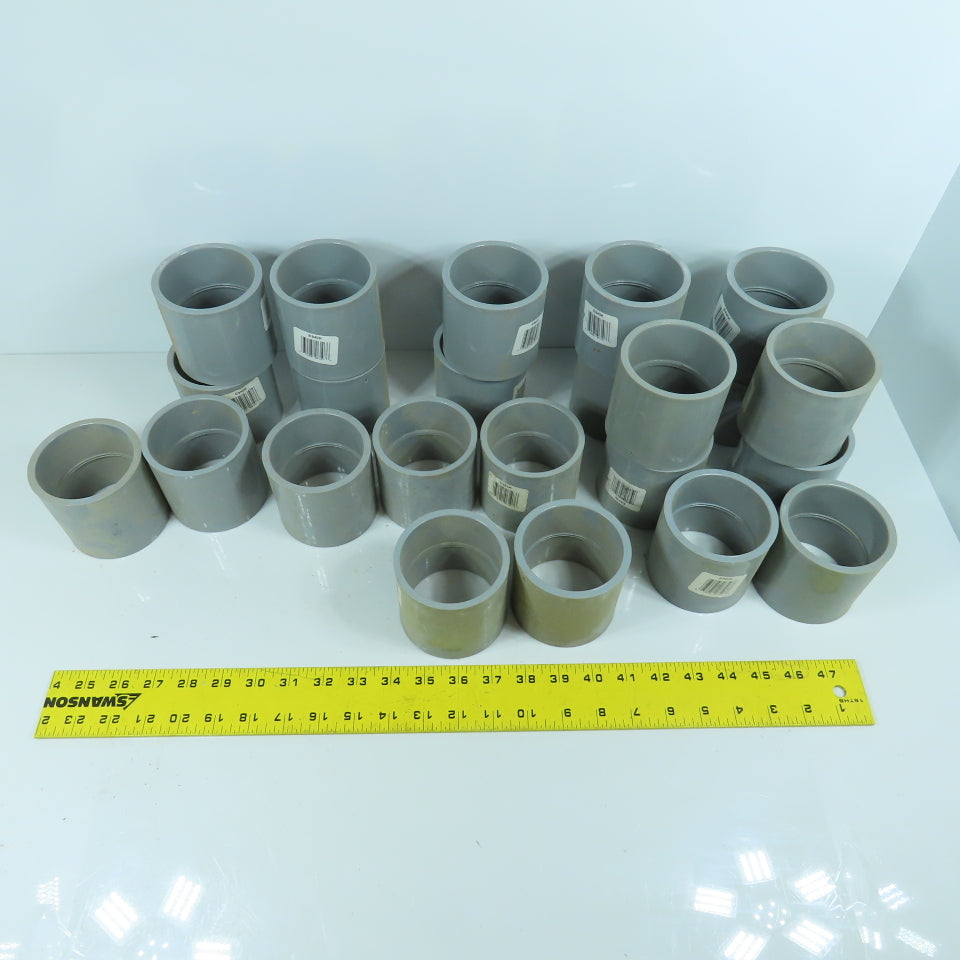 Carlon E940K 2-1/2" PVC CPLG Slip x Slip Conduit Coupling Lot Of 23