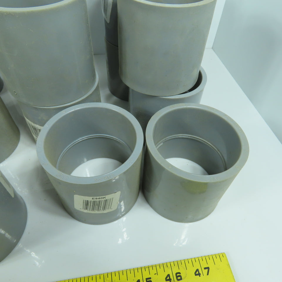 Carlon E940K 2-1/2" PVC CPLG Slip x Slip Conduit Coupling Lot Of 23