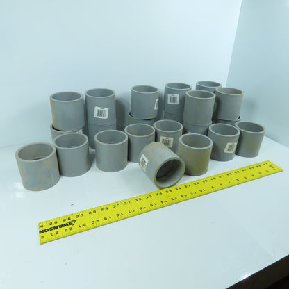 Carlon E940K 2-1/2" PVC CPLG Slip x Slip Conduit Coupling Lot Of 23