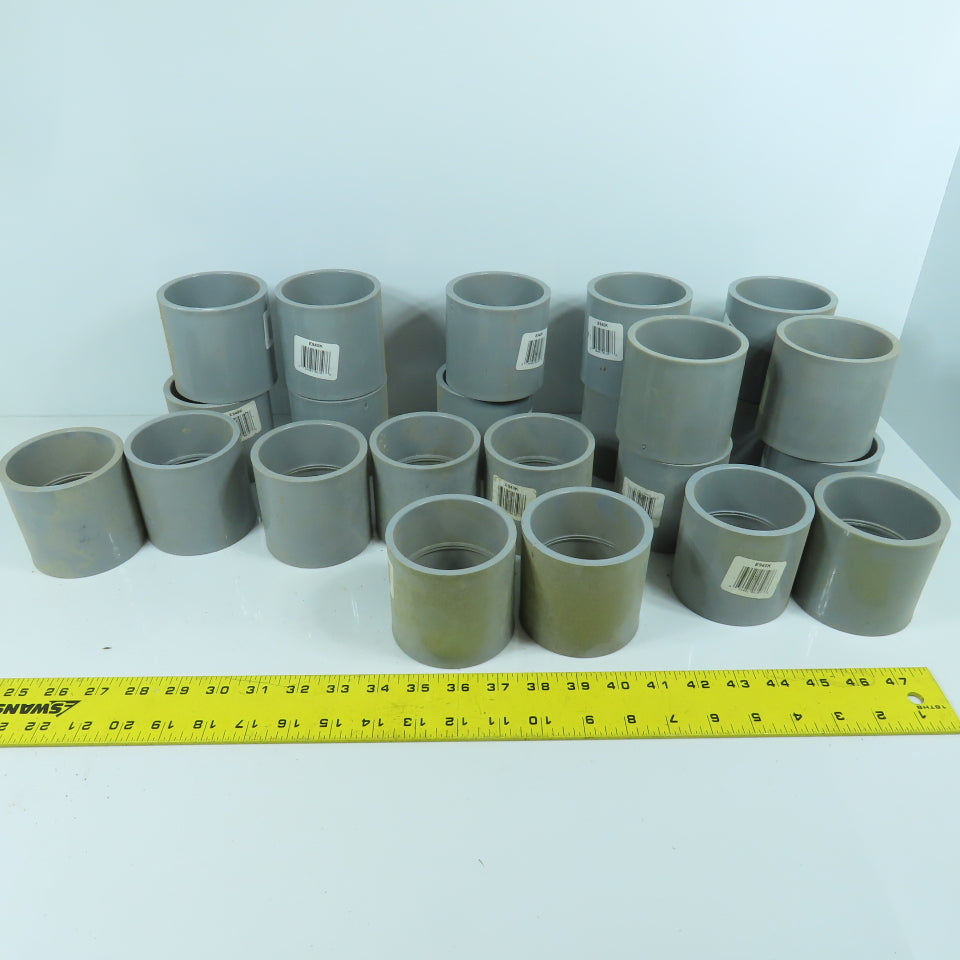 Carlon E940K 2-1/2" PVC CPLG Slip x Slip Conduit Coupling Lot Of 23