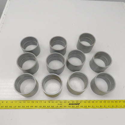 Kraloy 4" PVC CP40 Slip x Slip Conduit Coupling Lot Of 11