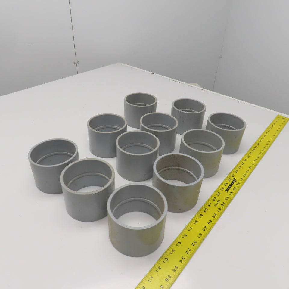 Kraloy 4" PVC CP40 Slip x Slip Conduit Coupling Lot Of 11