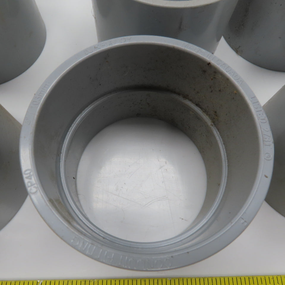 Kraloy 4" PVC CP40 Slip x Slip Conduit Coupling Lot Of 11