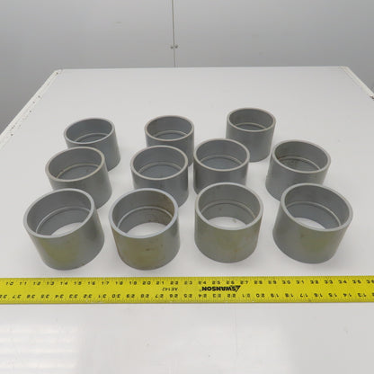 Kraloy 4" PVC CP40 Slip x Slip Conduit Coupling Lot Of 11