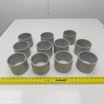 Kraloy 4" PVC CP40 Slip x Slip Conduit Coupling Lot Of 11
