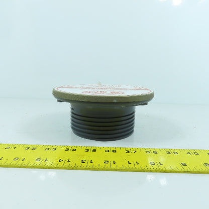 Soiux Chief Finish Line Adjustable Cleanout Bronze Finish 6-1/2" OD 4" ABS Hub