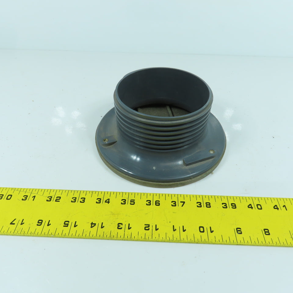 Soiux Chief Finish Line Adjustable Cleanout Bronze Finish 6-1/2" OD 4" ABS Hub