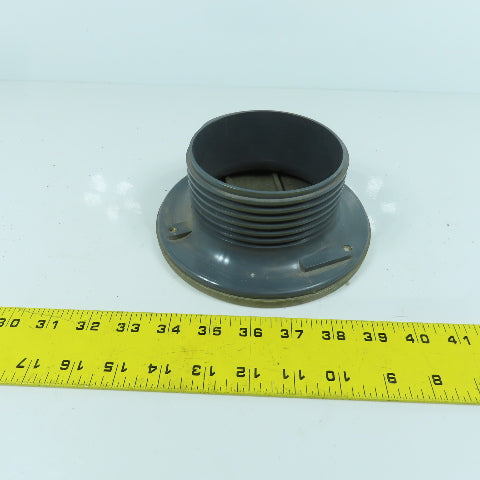 Soiux Chief Finish Line Adjustable Cleanout Bronze Finish 6-1/2" OD 4" ABS Hub