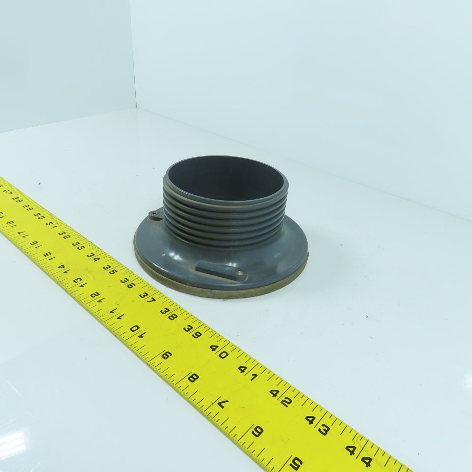 Soiux Chief Finish Line Adjustable Cleanout Bronze Finish 6-1/2" OD 4" ABS Hub