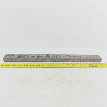 3/4" x 1-1/ 2" Stainless Steel Flat Bar x 17" Long, 304/304L Stainless