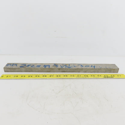 3/4" x 1-1/ 2" Stainless Steel Flat Bar x 17" Long, 304/304L Stainless