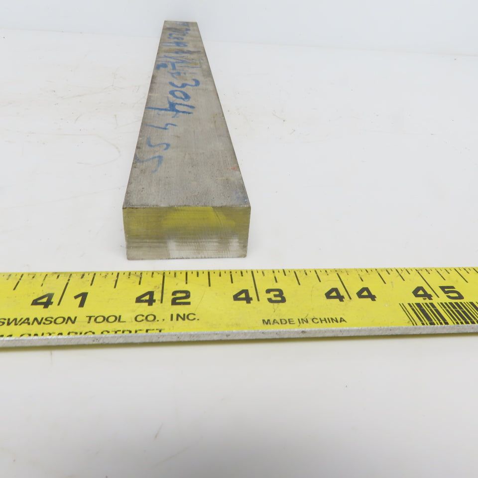 3/4" x 1-1/ 2" Stainless Steel Flat Bar x 17" Long, 304/304L Stainless