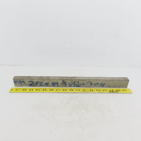 3/4" x 1-1/ 2" Stainless Steel Flat Bar x 17" Long, 304/304L Stainless