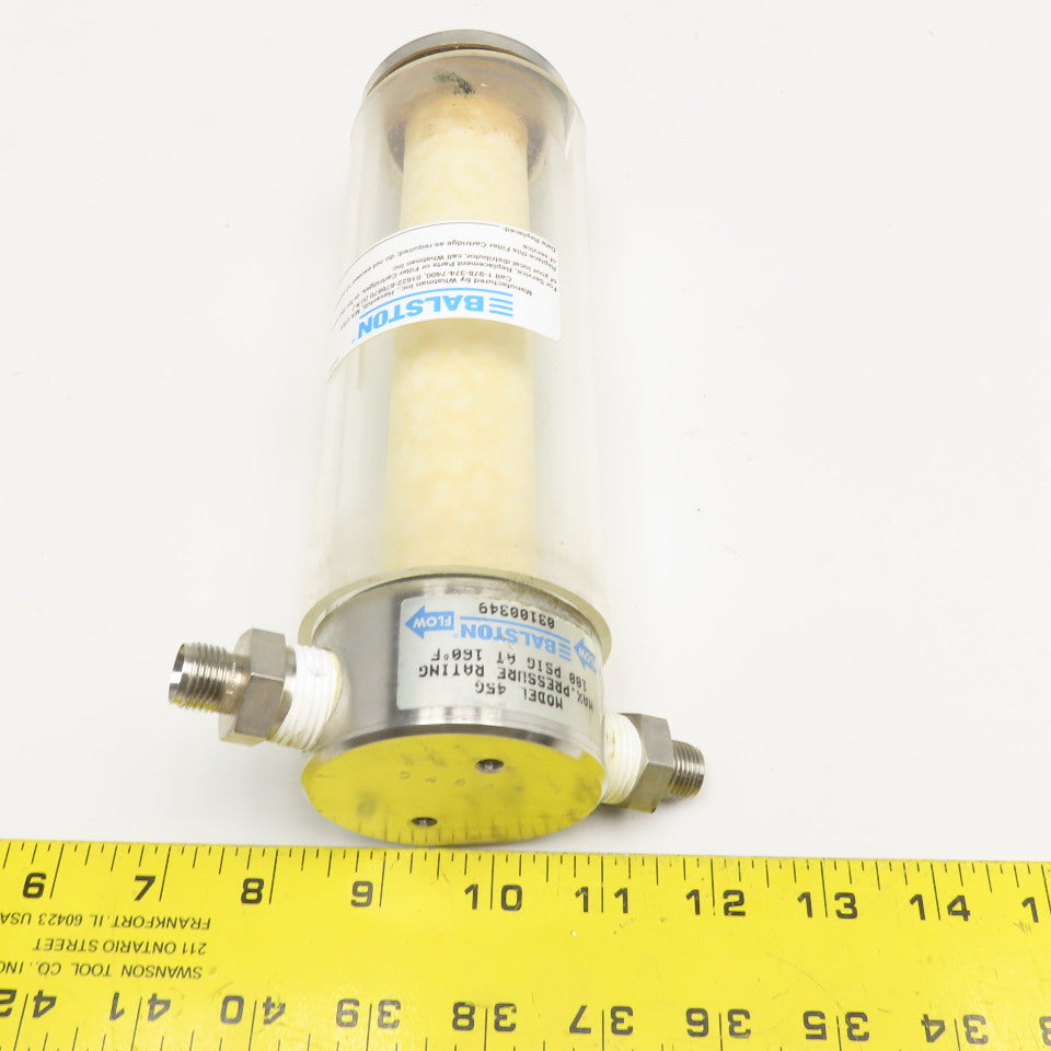 Balston 45G 1/2" NPT Pyrex High Volume Sample Analyzer Filter