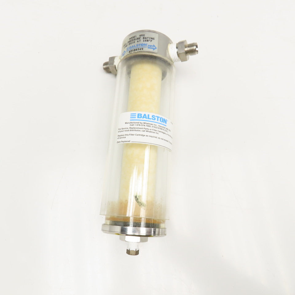 Balston 45G 1/2" NPT Pyrex High Volume Sample Analyzer Filter