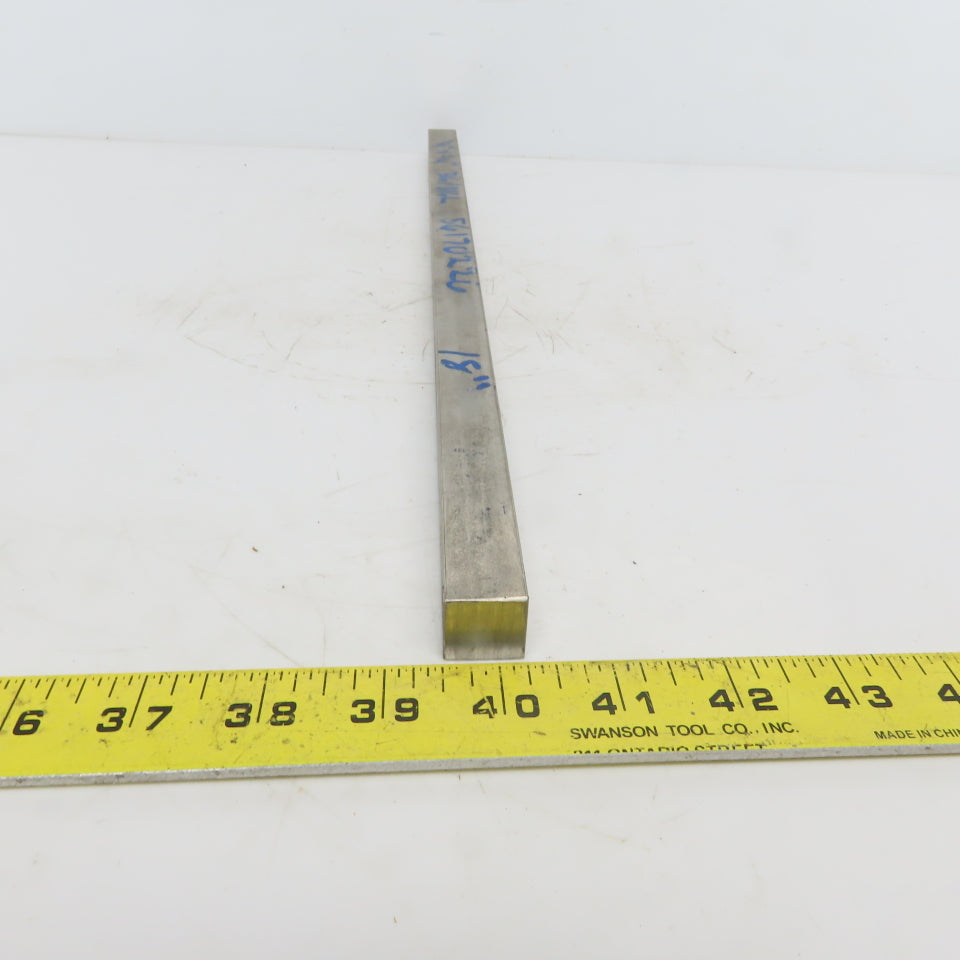 3/4" x 3/4" Stainless Steel Flat Bar x 18" Long 316/316L Stainless