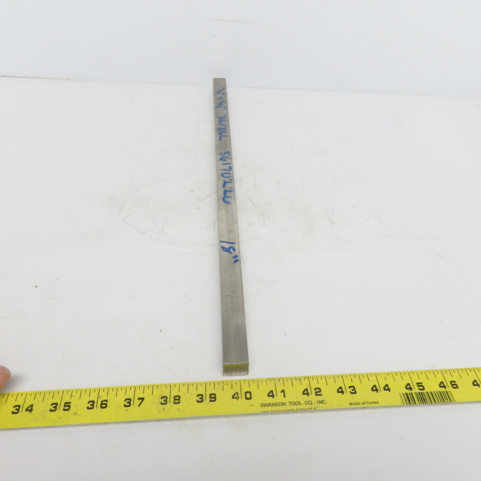 3/4" x 3/4" Stainless Steel Flat Bar x 18" Long 316/316L Stainless