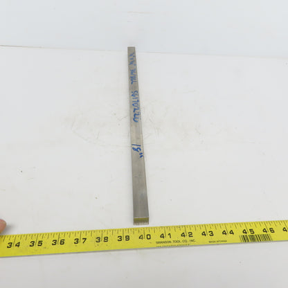 3/4" x 3/4" Stainless Steel Flat Bar x 18" Long 316/316L Stainless