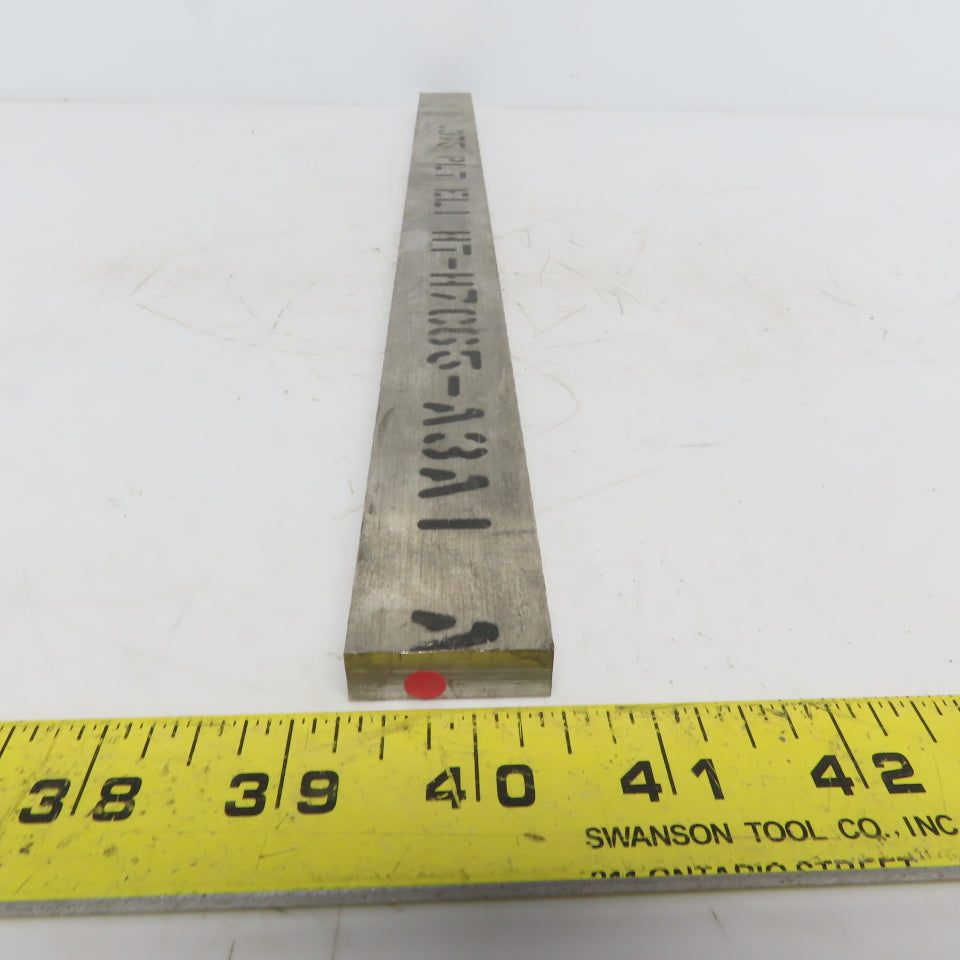 3/8" x1-1/4" Titanium Flat Plate 17" Long Ti 6al-4V