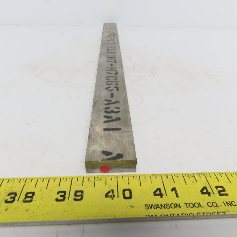 3/8" x1-1/4" Titanium Flat Plate 17" Long Ti 6al-4V