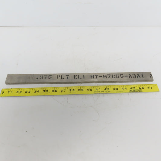 3/8" x1-1/4" Titanium Flat Plate 17" Long Ti 6al-4V