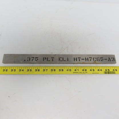 3/8" x 1-1/4" Titanium Flat Plate 14" Long Ti 6al-4V