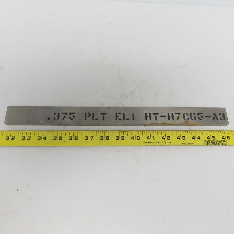 3/8" x 1-1/4" Titanium Flat Plate 14" Long Ti 6al-4V