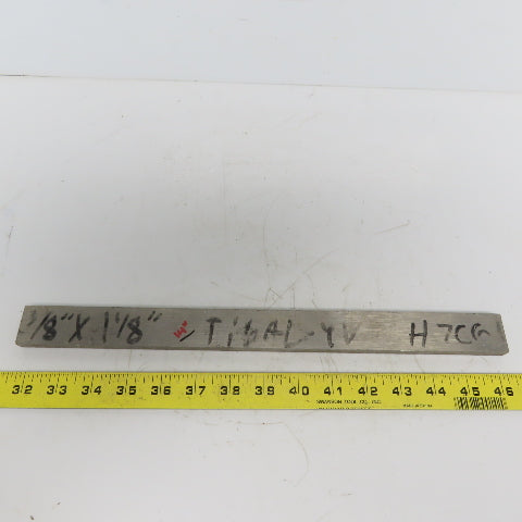 3/8" x 1-1/4" Titanium Flat Plate 14" Long Ti 6al-4V
