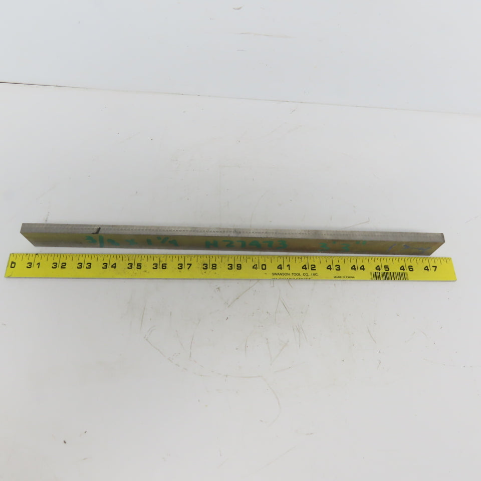 3/8" x 1-1/4" Titanium Flat Plate 16" Long Ti 6al-4V