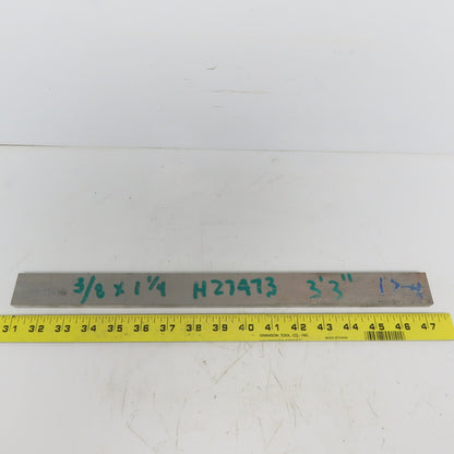 3/8" x 1-1/4" Titanium Flat Plate 16" Long Ti 6al-4V
