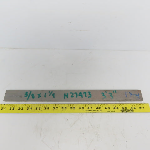3/8" x 1-1/4" Titanium Flat Plate 16" Long Ti 6al-4V