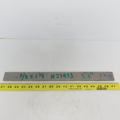 3/8" x 1-1/4" Titanium Flat Plate 16" Long Ti 6al-4V