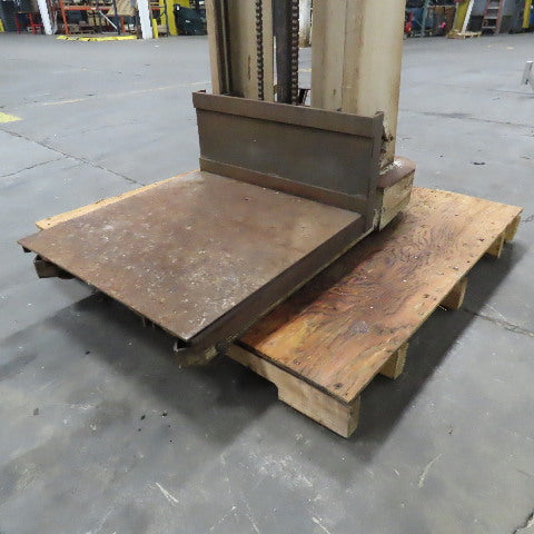 Crown H-57 1000Lbs Capacity Foot Pedal Straddle Platform Lift Truck 67" Lift