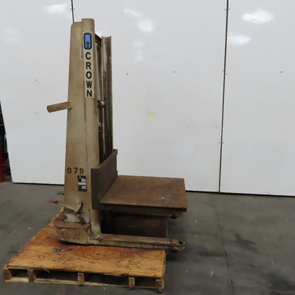 Crown H-57 1000Lbs Capacity Foot Pedal Straddle Platform Lift Truck 67" Lift