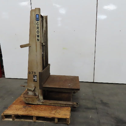Crown H-57 1000Lbs Capacity Foot Pedal Straddle Platform Lift Truck 67" Lift
