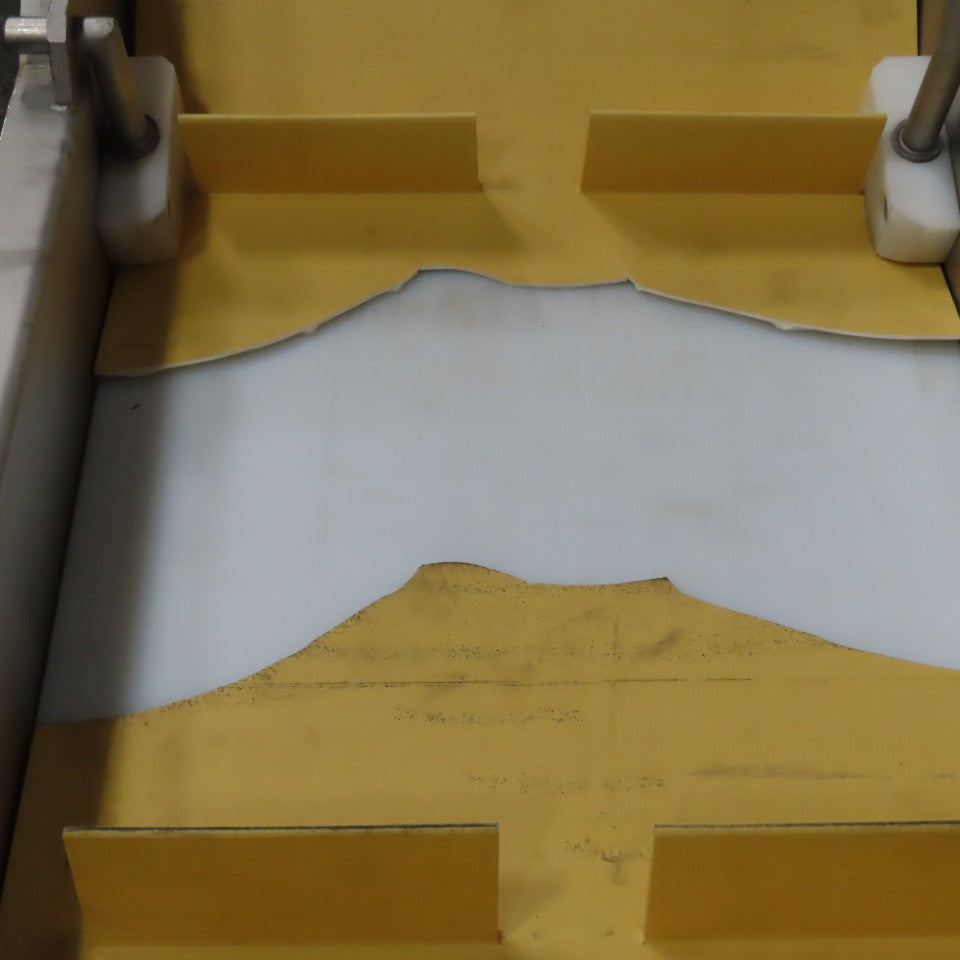 MTC MTCB-24-49 Stainless Incline Cleated Discharge Conveyor Needs New Belt 3Ph