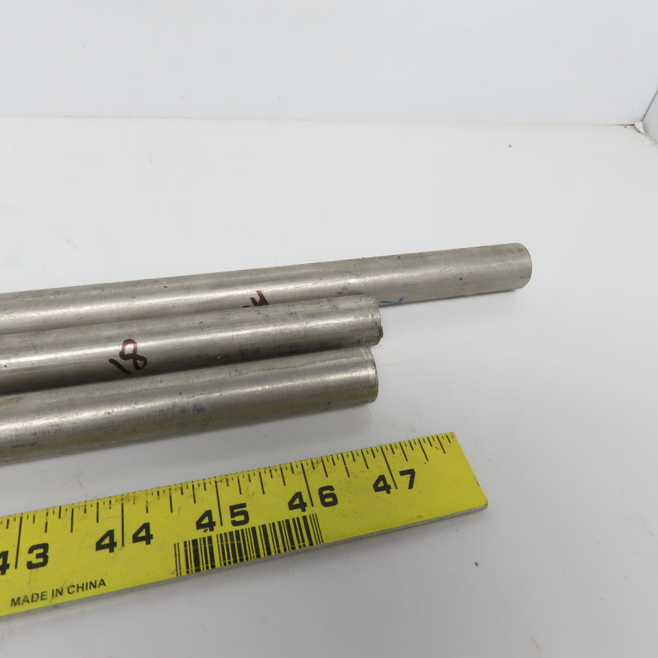 3/4" Diameter 304 Stainless Steel Round Stock 24" 18" & 16" 3pcs 54" Total